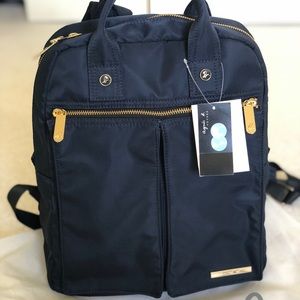 agnès b. Voyage soft blue nylon backpack